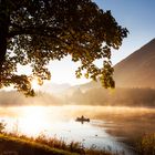 Romantischer Sonnenaufgang am Hintersee