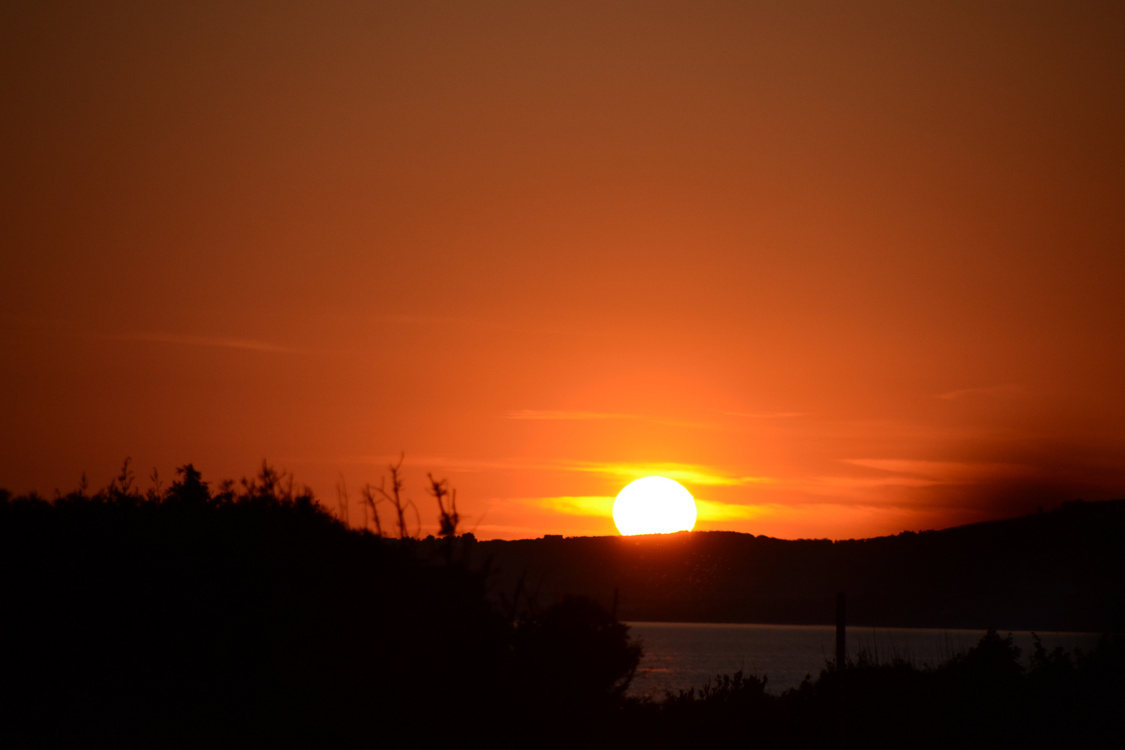 romantischer Sonnenuntergang