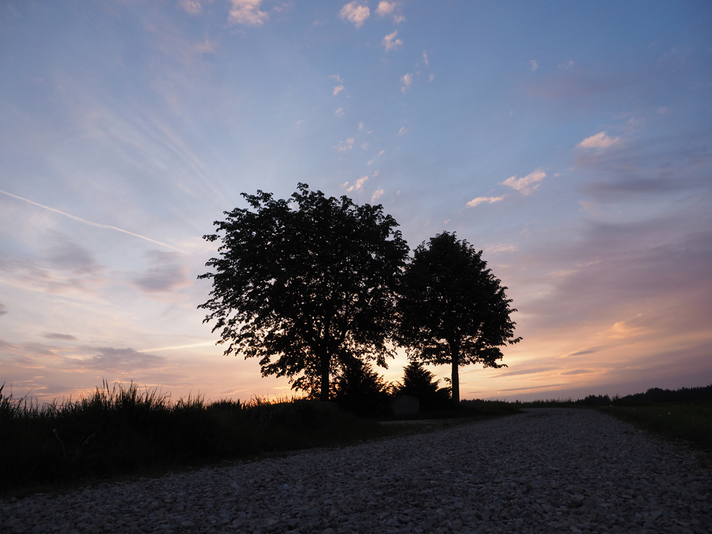 Romantischer Sonnenuntergang