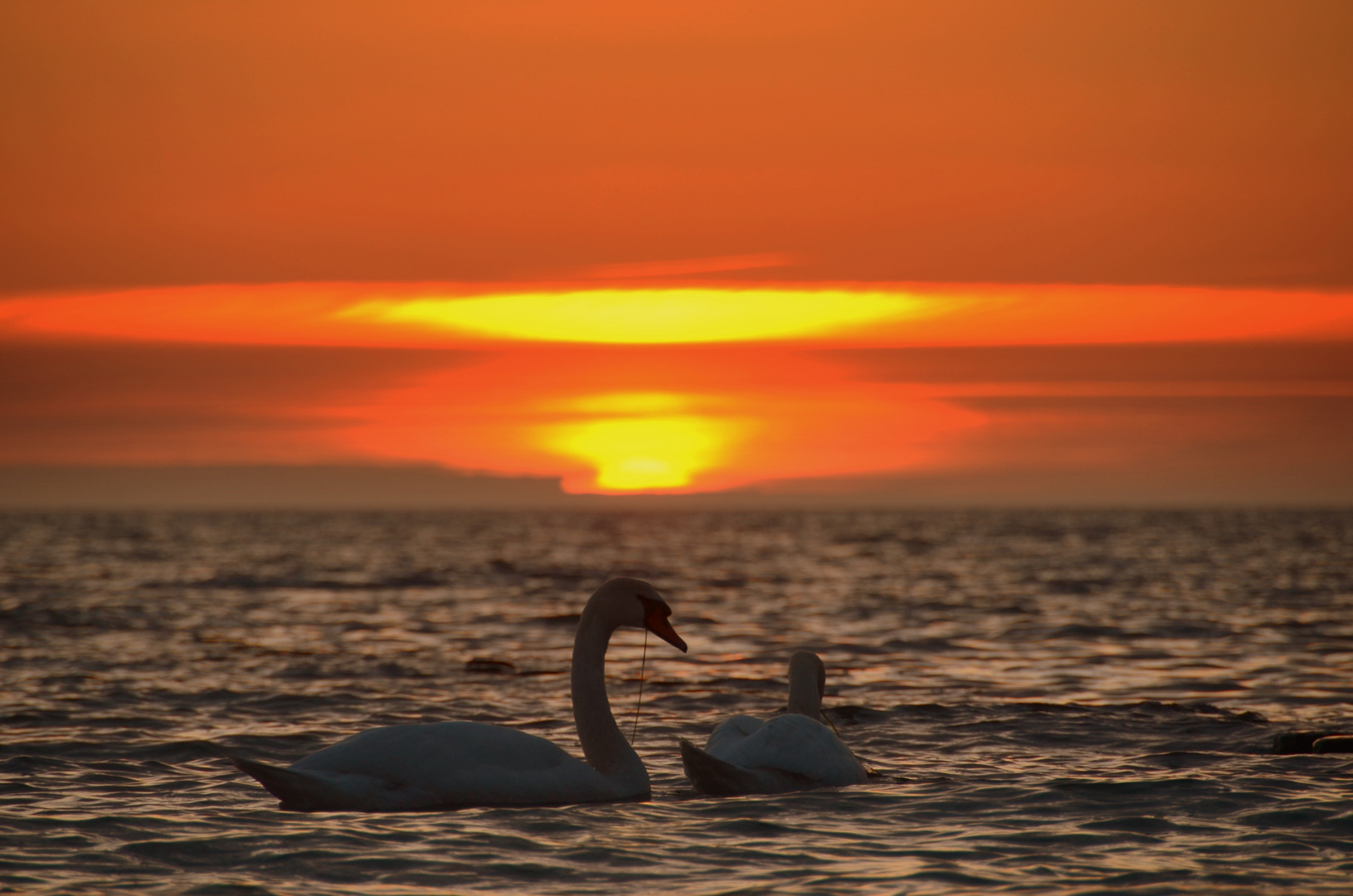 Romantischer Sonnenuntergang