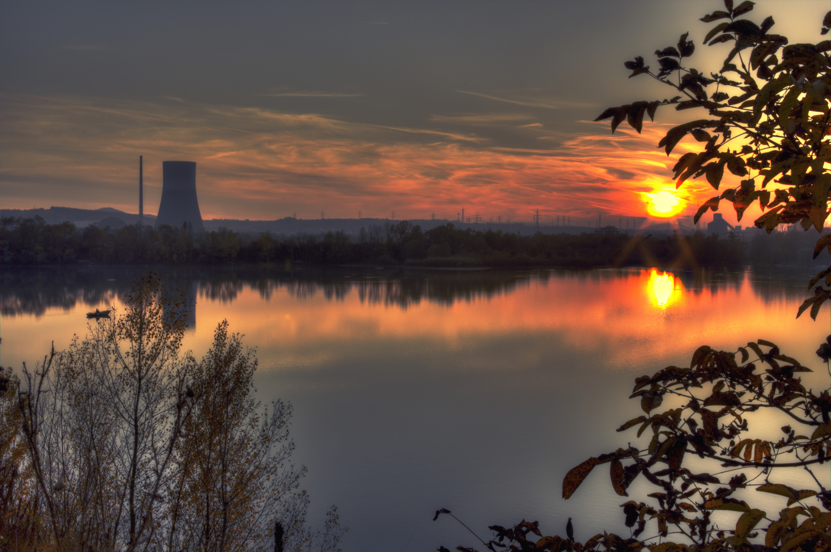 Romantischer Sonnenuntergang