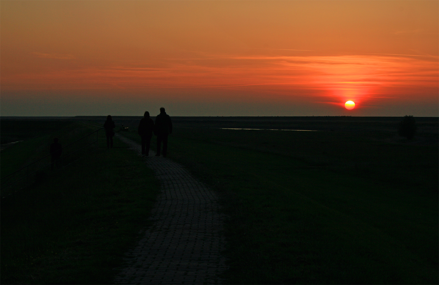 Romantischer Sonnenuntergang