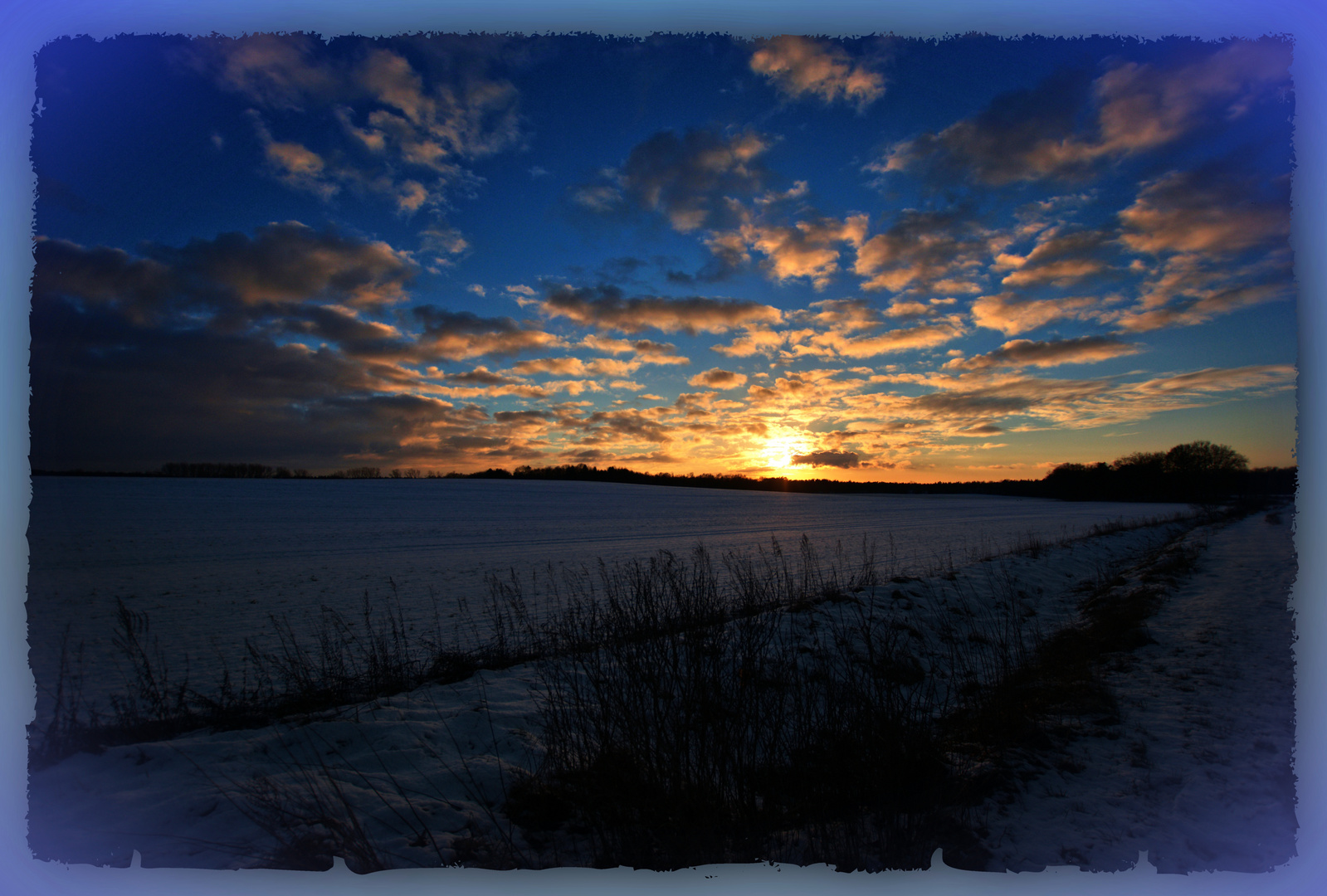 Romantischer Sonnenuntergang