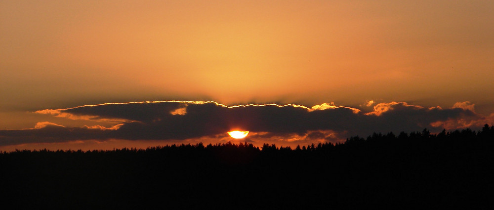 Romantischer Sonnenuntergang