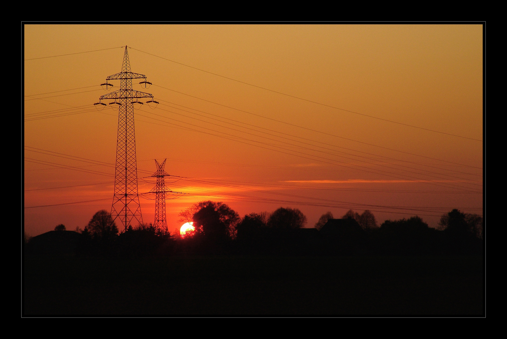 Romantischer Sonnenuntergang (Moorrege)