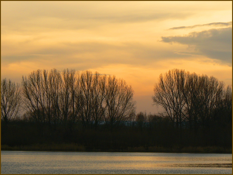 romantischer sonnuntergang