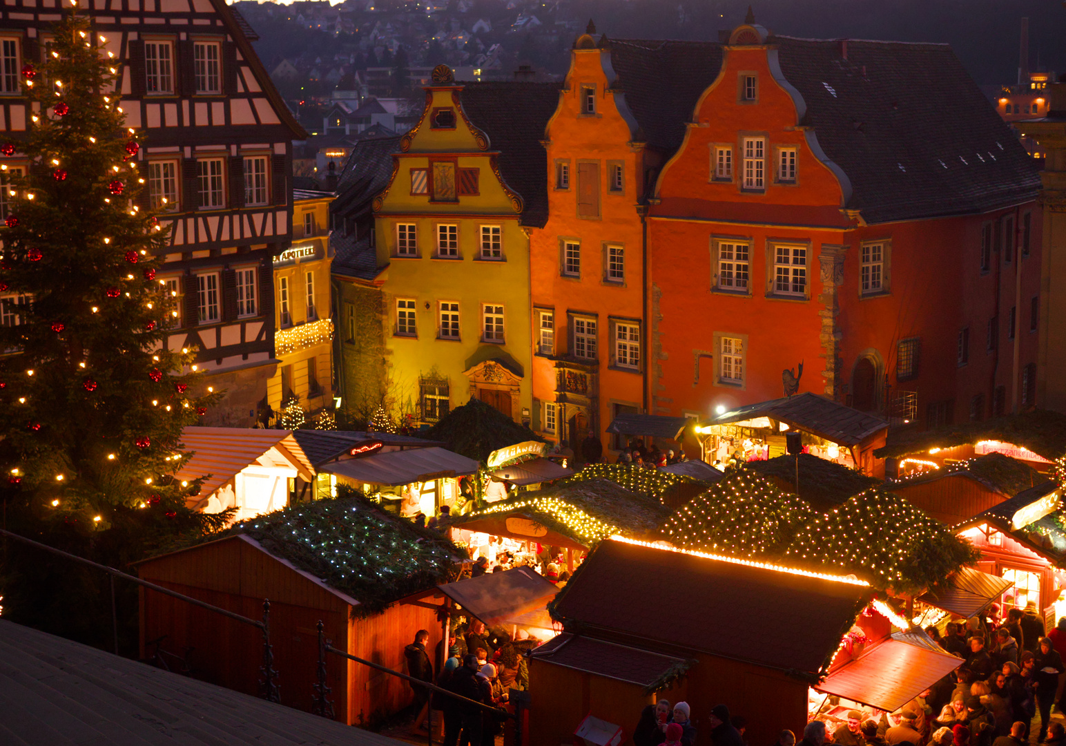 Romantischer Weihnachtsmarkt II Foto & Bild abend, weihnachtsmarkt