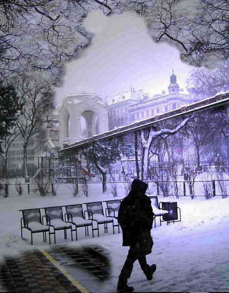 Romantischer Winterspaziergang von Achim Brockhaus 