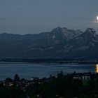 Romantisches Ende eines schönen Sommertages