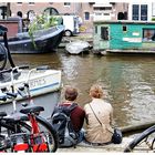 Romantisches Grachtenleben in Amsterdam