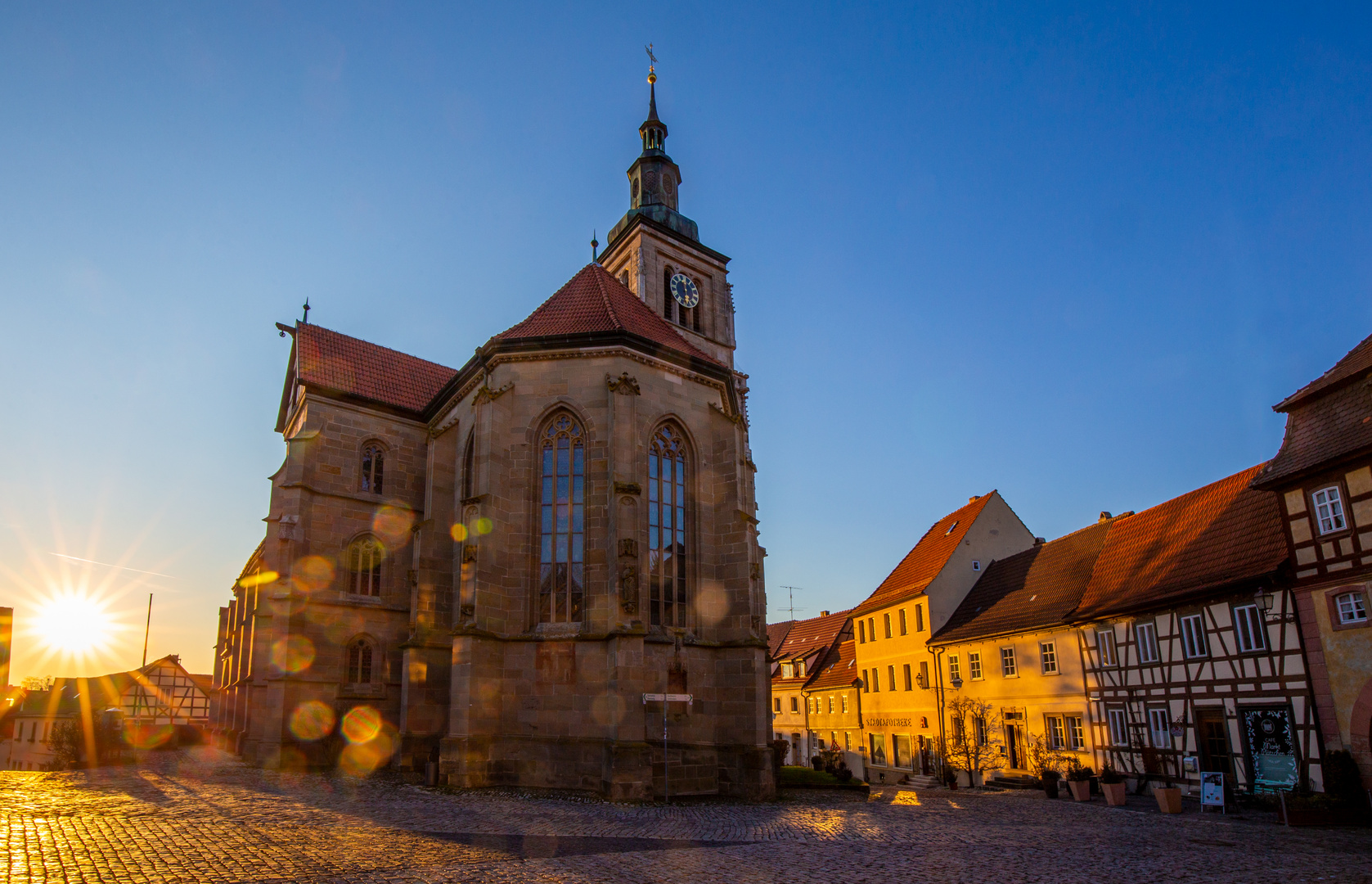 Romantisches Königsberg in Bayern - die Marienkirche ...