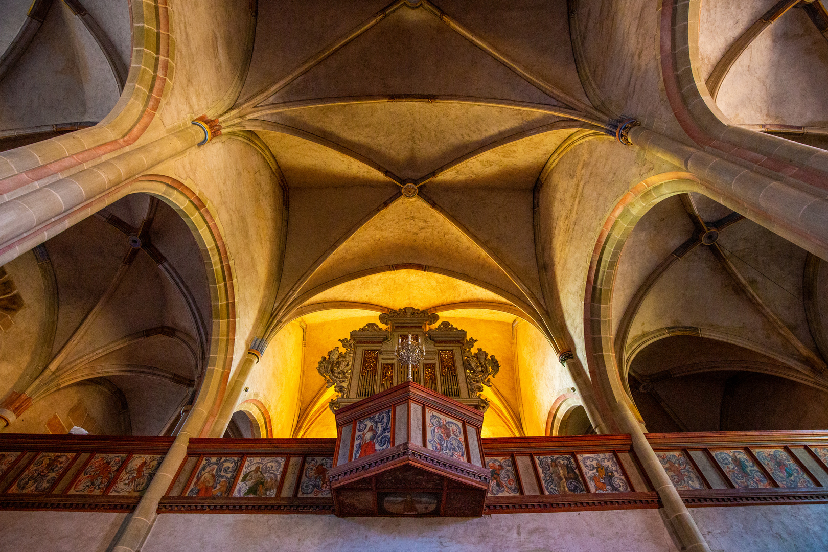 Romantisches Königsberg in Bayern - Marienkirche: die Orgel