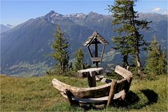 romantisches Plätzchen mit Blick zum Großen Zunig