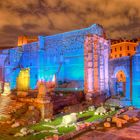 Rome ruine de nuit