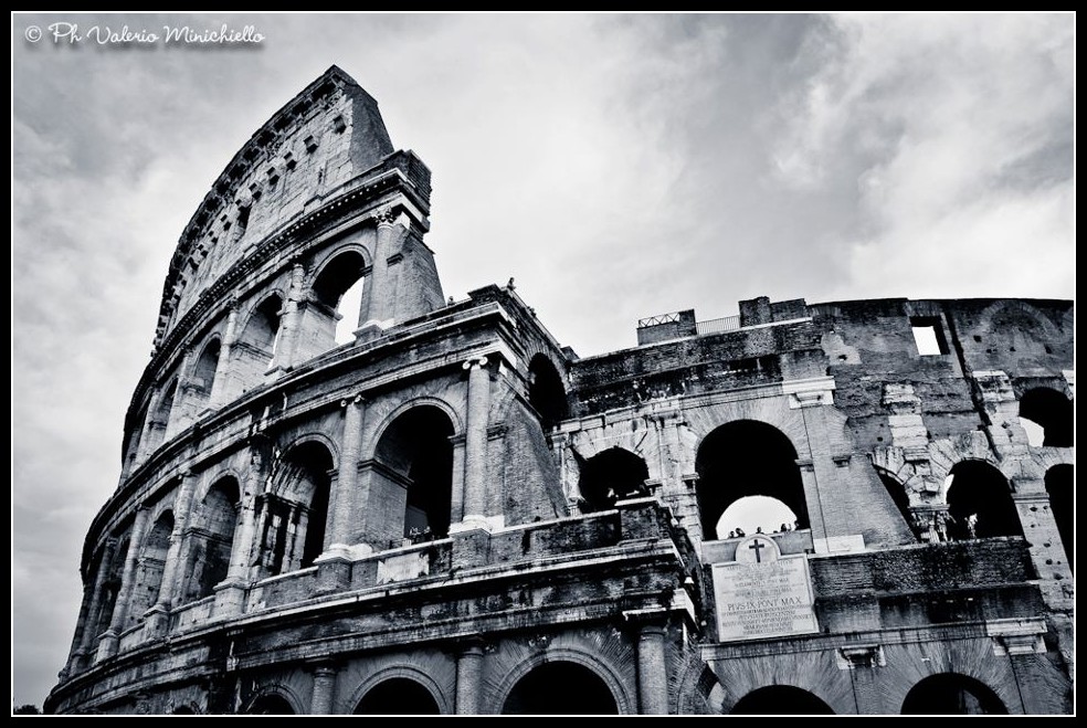 Rome - Sky over Colosseum