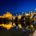 Rome. The Tiber river and Castel Sant'Angelo
