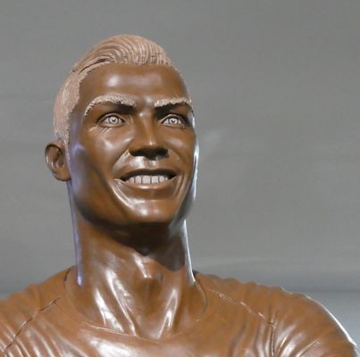 Ronaldo: Superstar - aus Schokolade. Museu CR7. Funchal, Madeira 11/2024