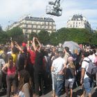 Rond-point des Champs-Elysées: arrivée du Tour, dimanche 26 juillet 2009