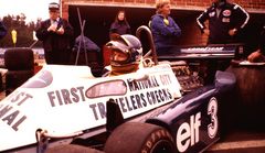 RONNIE PETERSON Schweden. im 6.Rad F.1 Tyrrell - Ford GP.v.B. 1977 i.Zolder