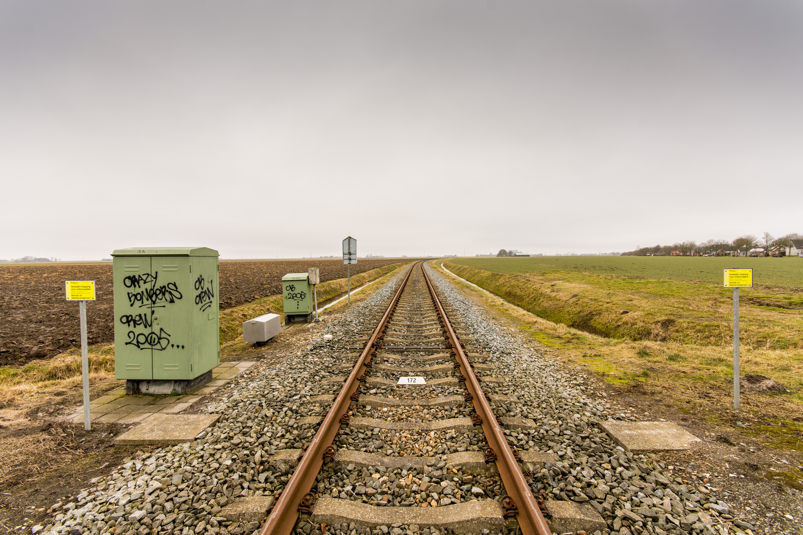 Roodeschool - Hooilandseweg - Railway to Eemshaven