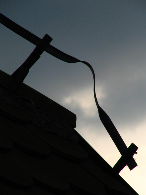 roof against the sky