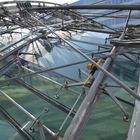 Roof Construction at DB-Fernbahnhof Frankfurt Airport - Steel frame