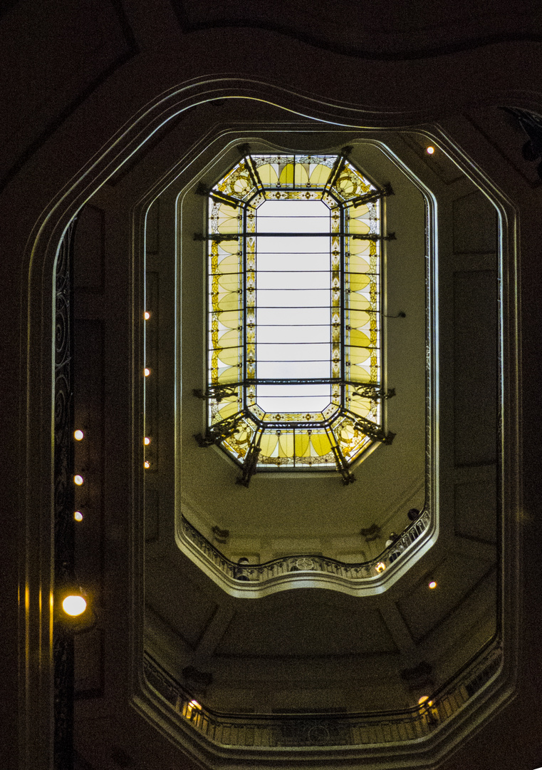 Roof of old Central Bank, Sao Paulo