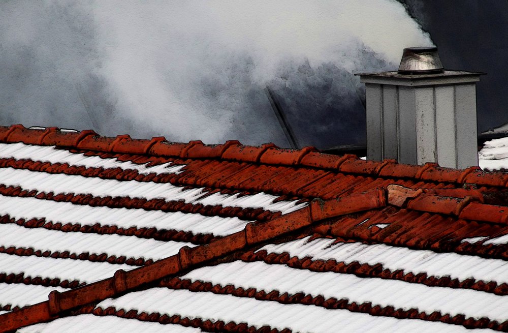 Roof, smoke