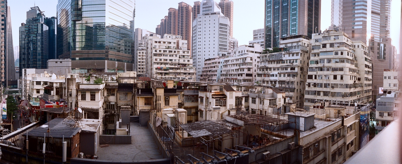 Roof top panorama in Causeway Bay