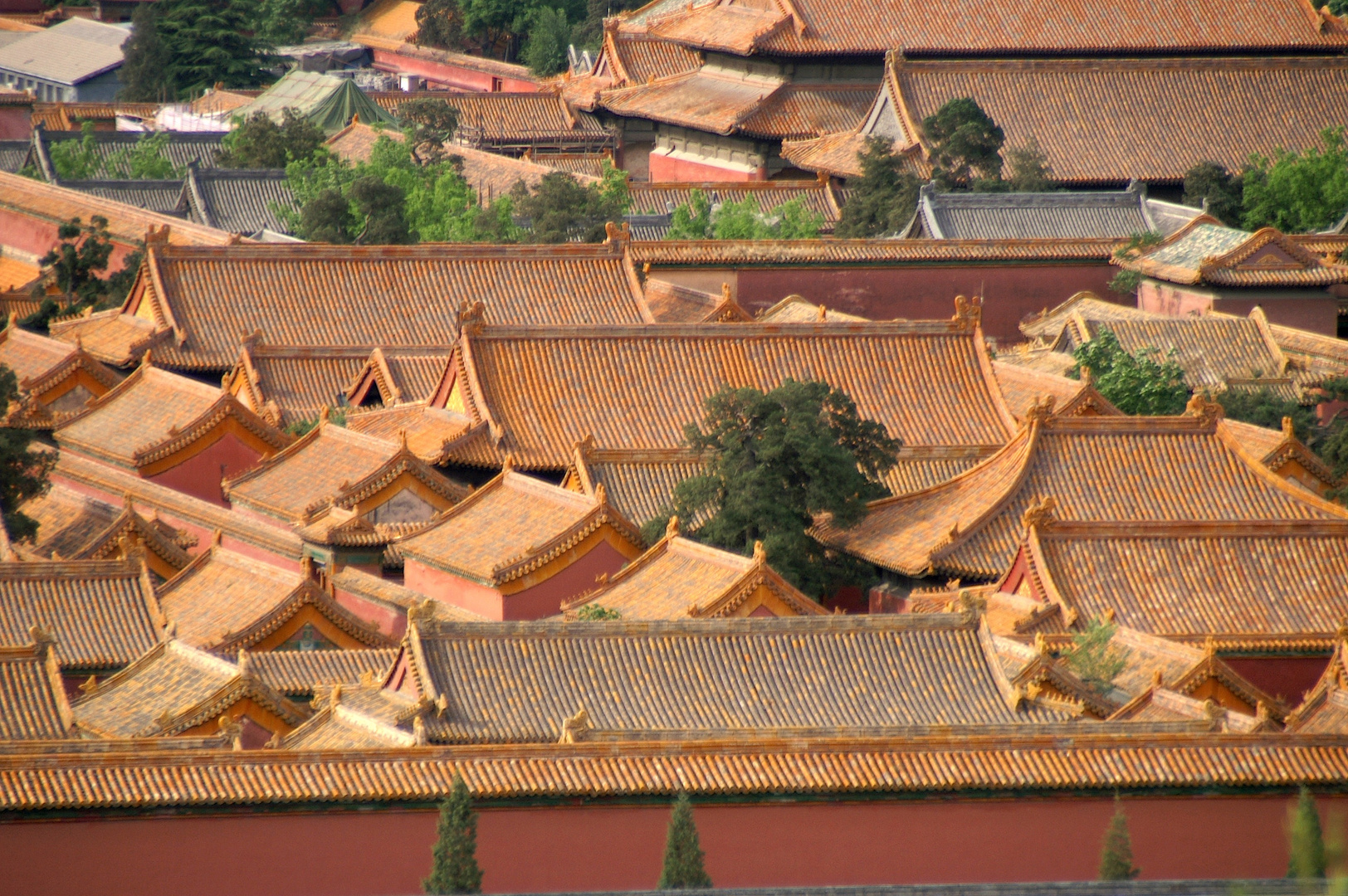 Roofs at forbidden city