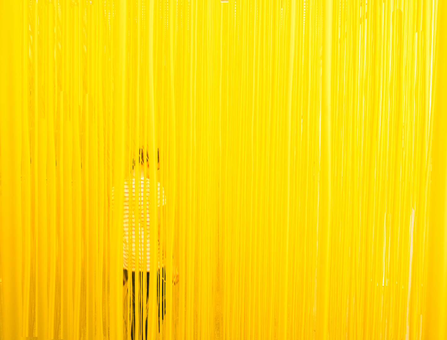 room, yellow, person