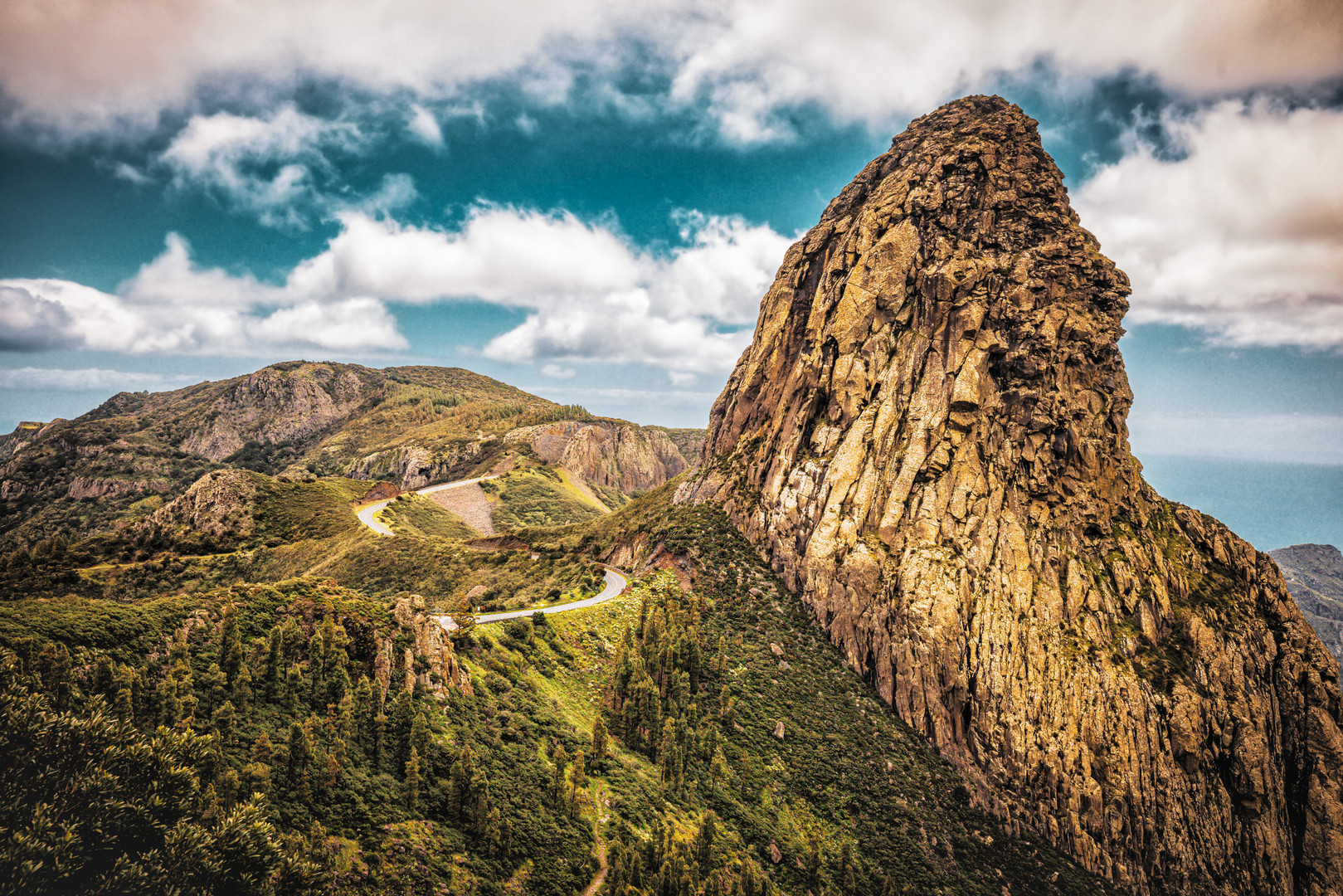 Roque de Agando auf La Gomera