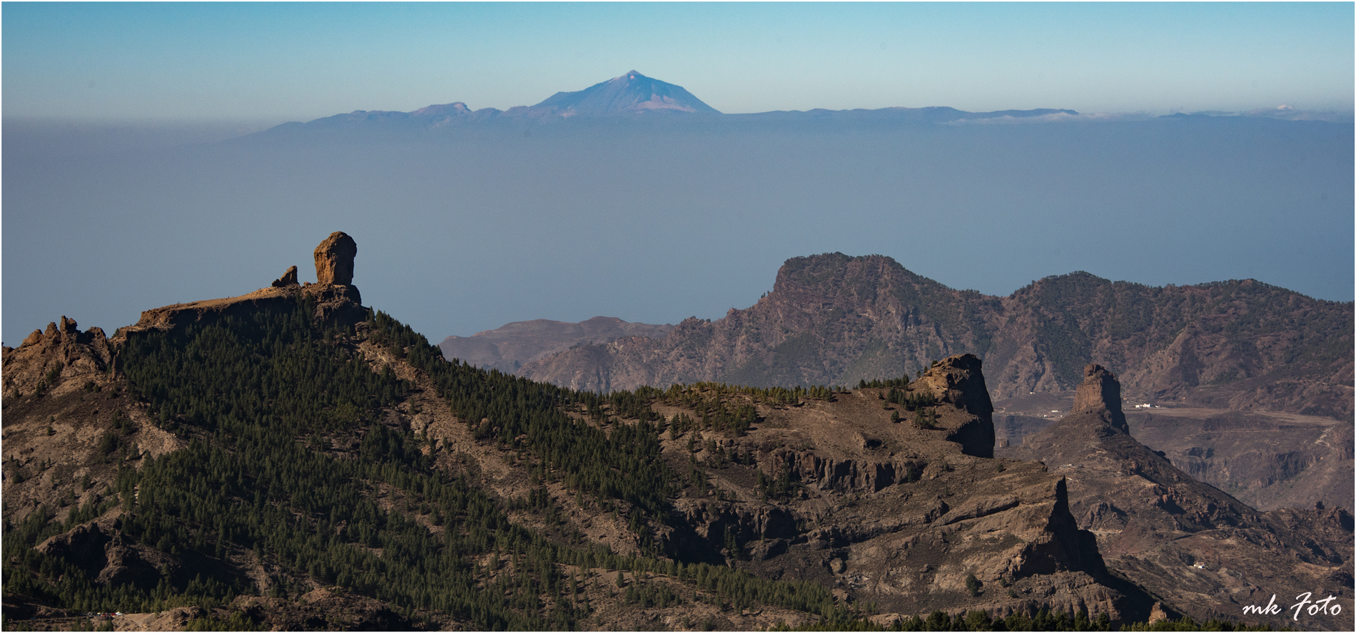 Roque Nublo mit Teide