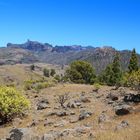 Roque Nublo und das Zentalmassiv von Westen gesehen!