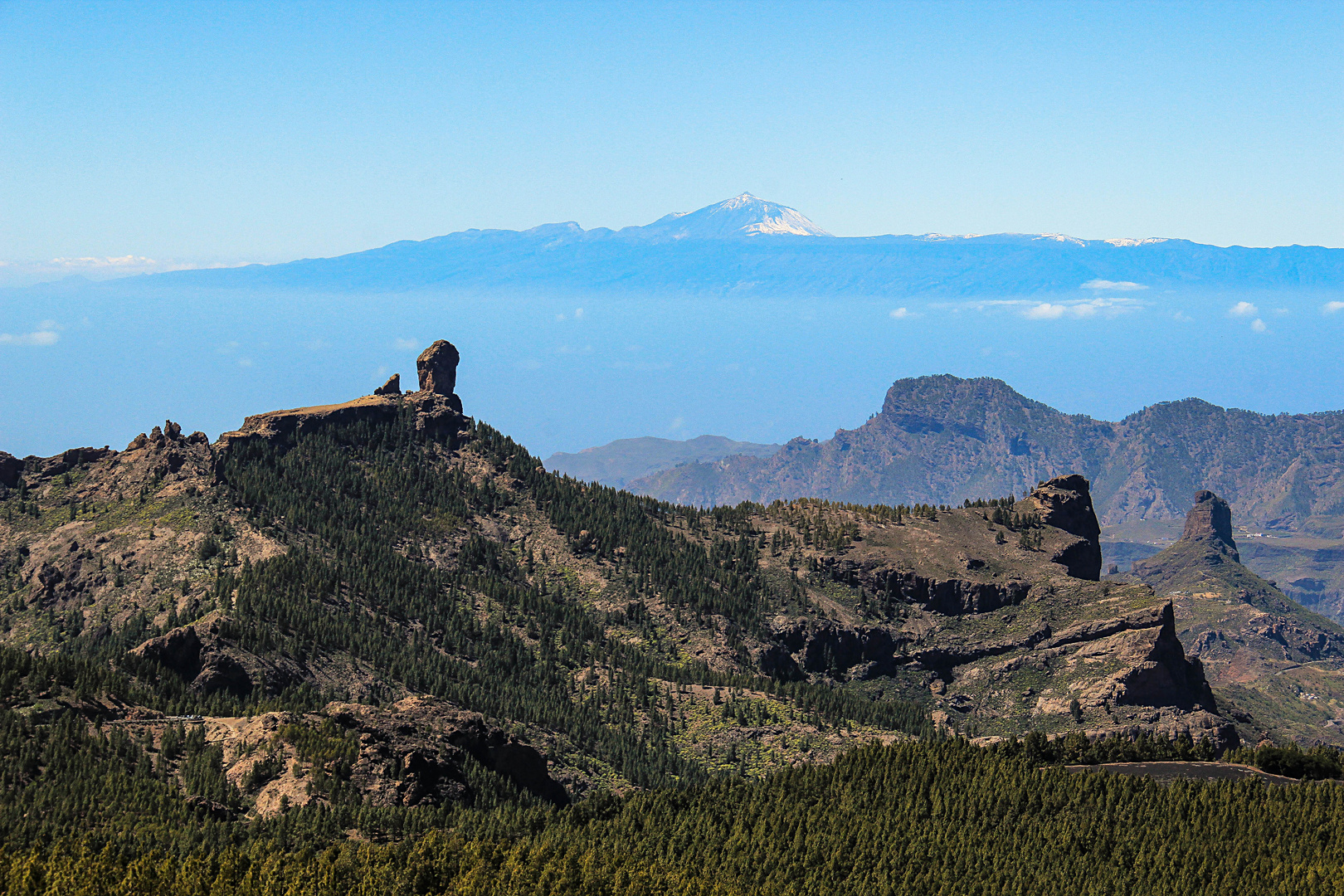 Roque Nublo und Teide