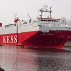 roro - Schiff WESER HIGHWAY auf dem Nord-Ostsee-Kanal