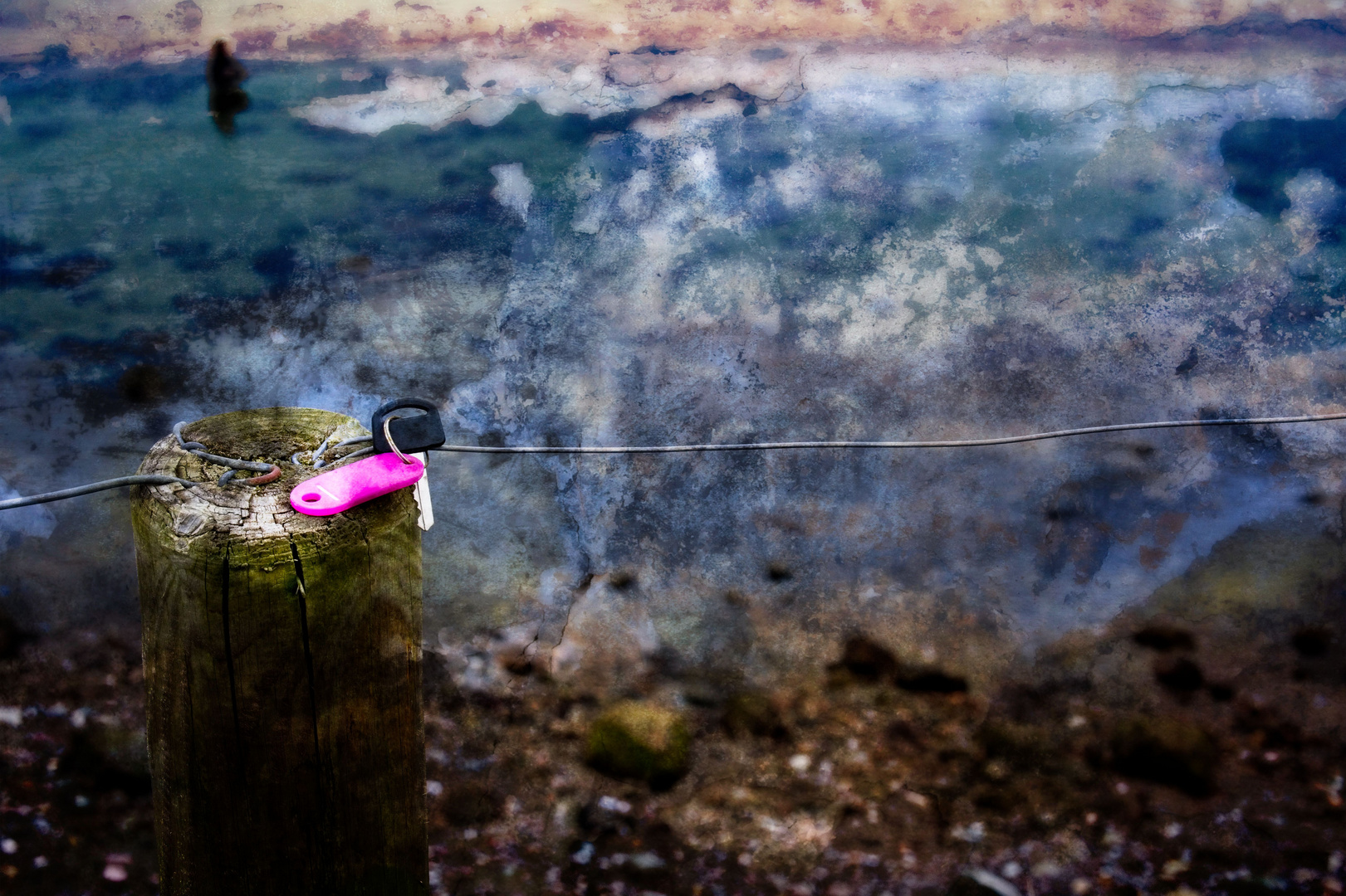 Rosa Fundsache am Brodtener Ufer