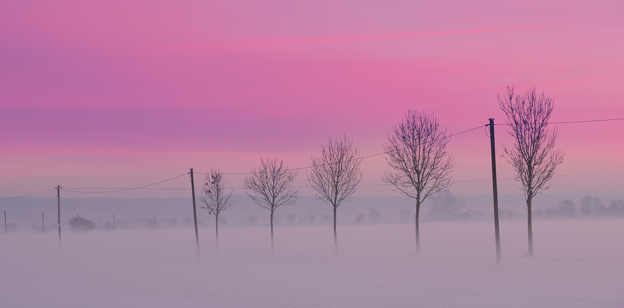 Rosa Himmel Foto Bild Natur Landschaft Sonnenuntergange Bilder Auf Fotocommunity