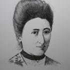 Rosa Luxemburg Scribble Portrait