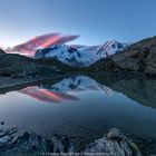 Rosa Wolken über Monte Rosa