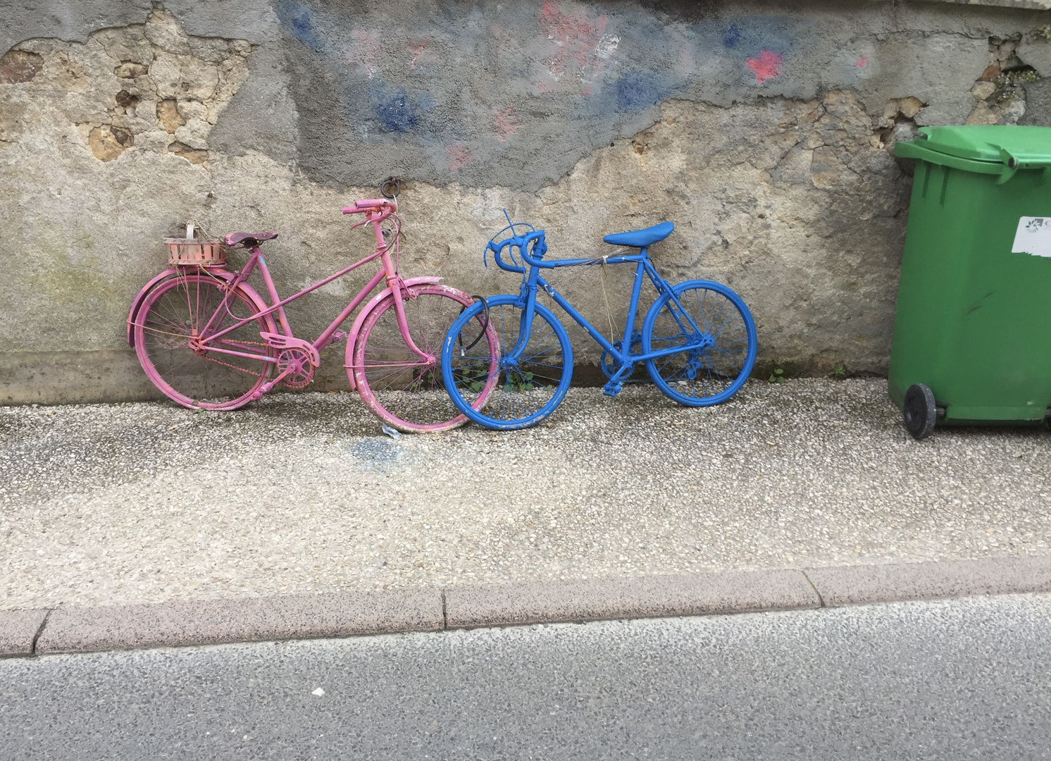 Rosa,Blau und Grün