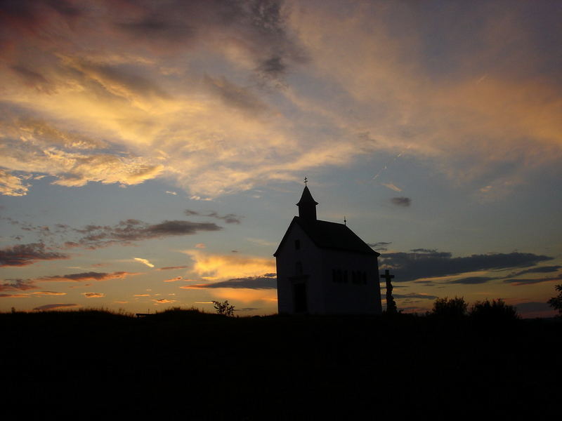 Rosaliakapelle bei Sonnenuntergang