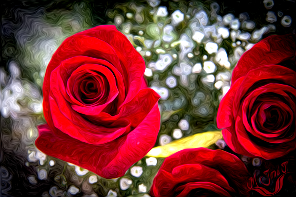 Rosas rojas en el Botanico