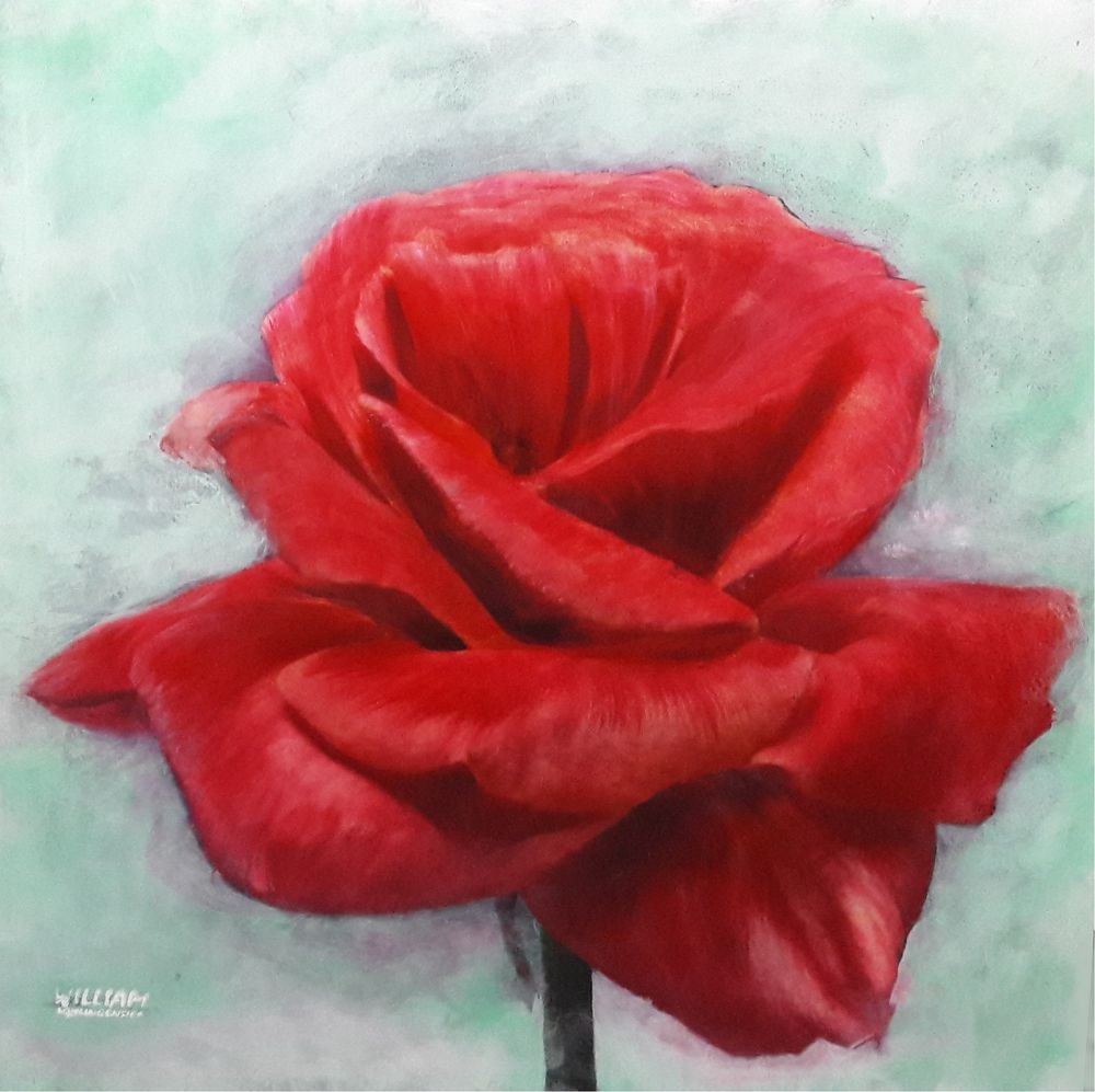 Rose Acryl 50x50