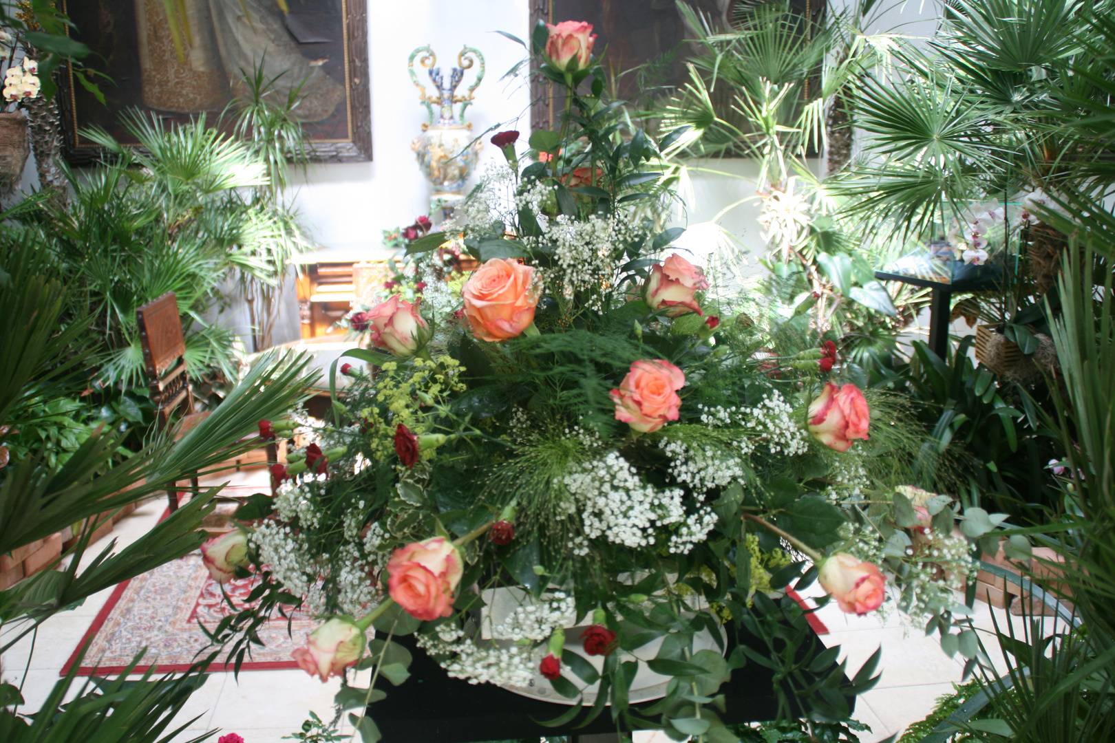 Rosenfloristik in der Orangerie Stift Klosterneuburg