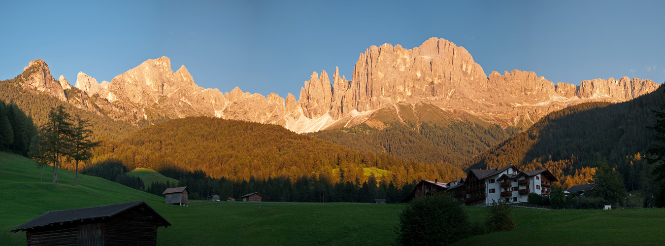 Rosengarten: Alpenglühen 1