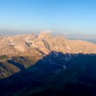 Rosengarten "Catinaccio"-Panorama im Morgenlicht mit Plattkofelschatten