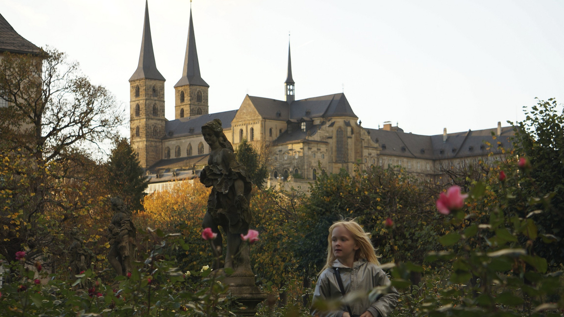 Rosengarten der Neuen Residenz in Bamberg