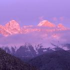 Rosengarten im Alpenglühen