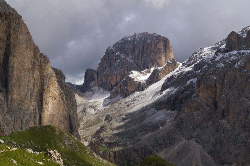 Rosengarten im Junischnee